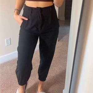 Shinestar Women's Black Ankle Pants Small